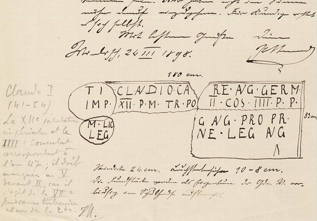 Handschriftlicher Brief aus dem Jahre 1898.