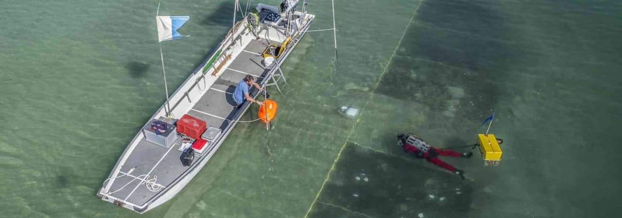 Begleitboot der Taucher.