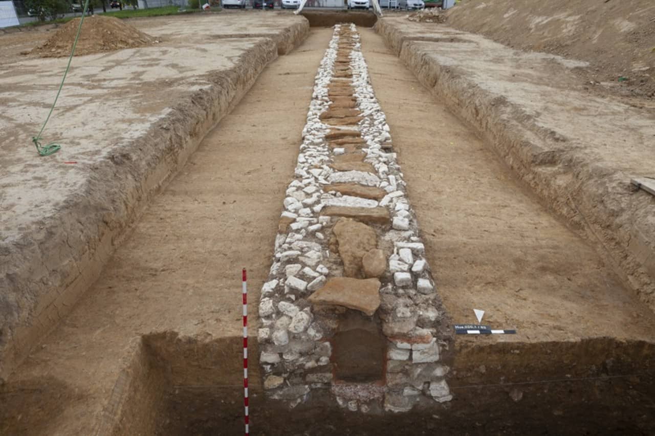 Profilansicht der Wasserleitung.