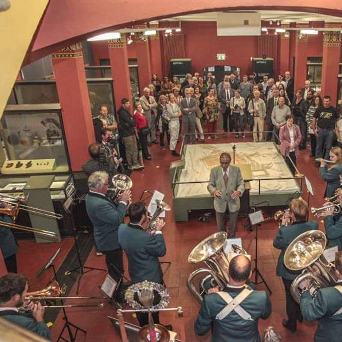 Die Musikgesellschaft Herznach-Ueken spielte an der Vernissage.