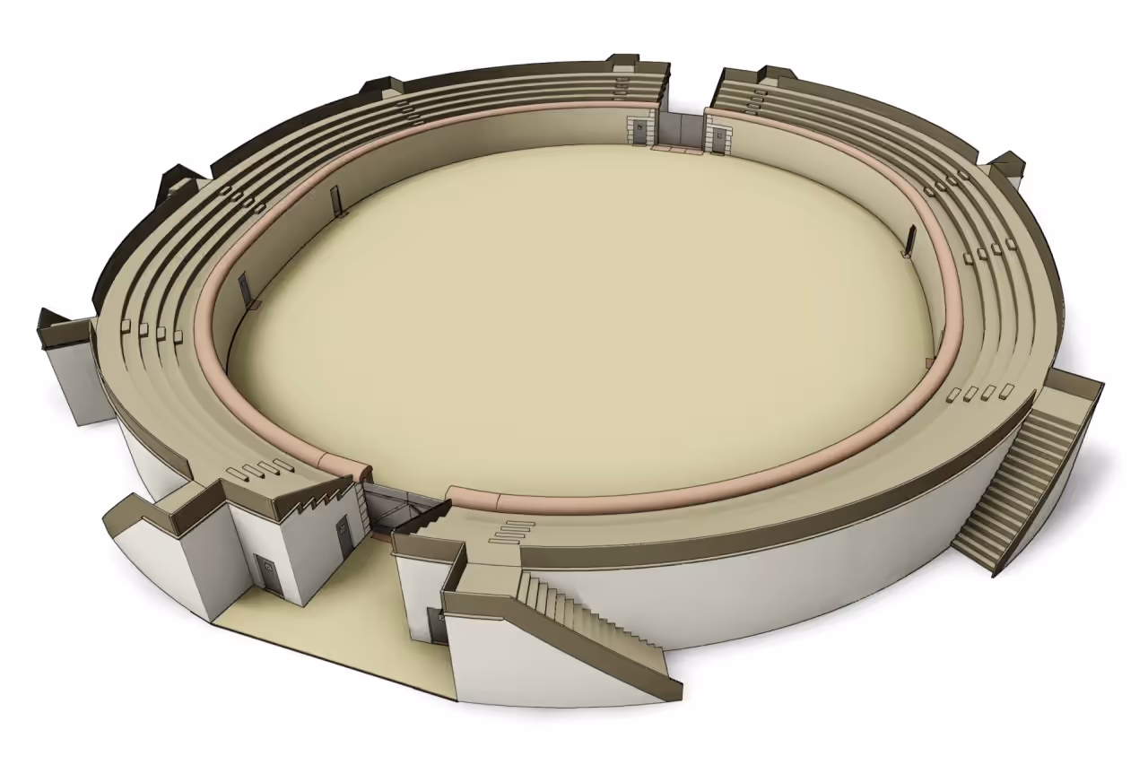 Visualisierung des Amphitheaters.