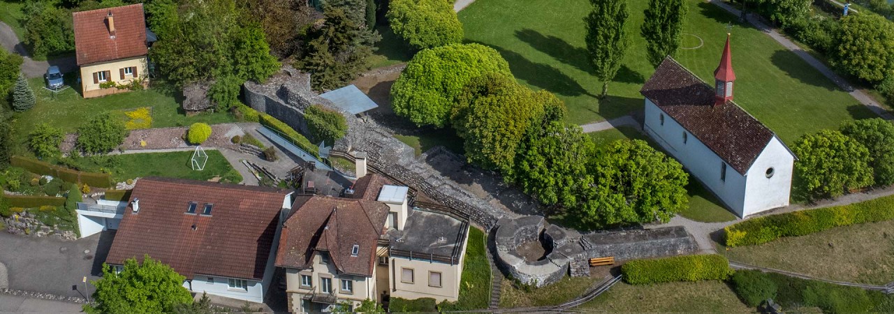 Blick in die römischen Kastellruinen.