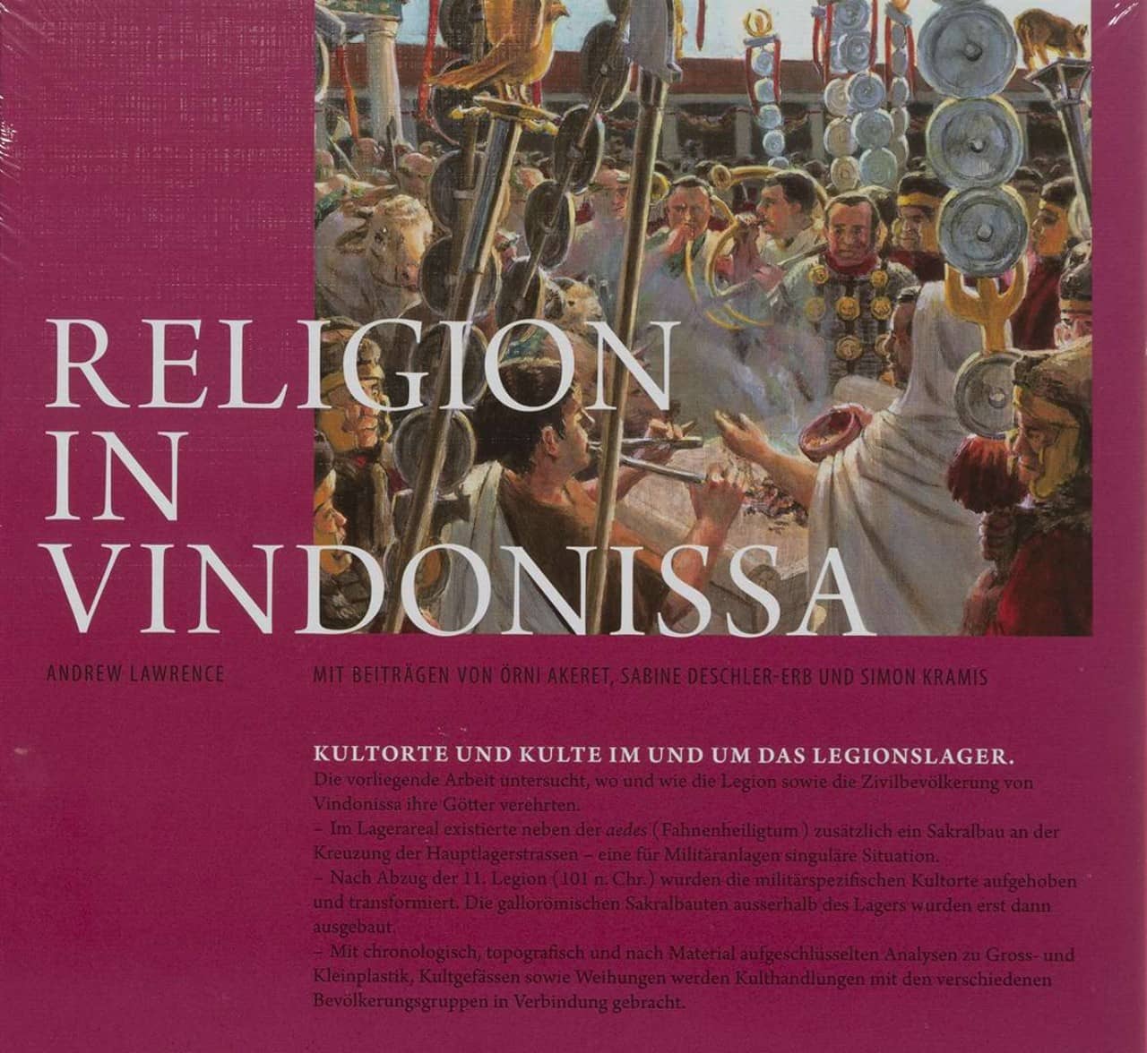 Umschlag der Publikation Religion in Vindonissa.