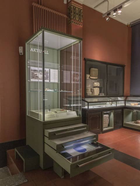 Die Vitrine aktuell im Vindonissa Museum.
