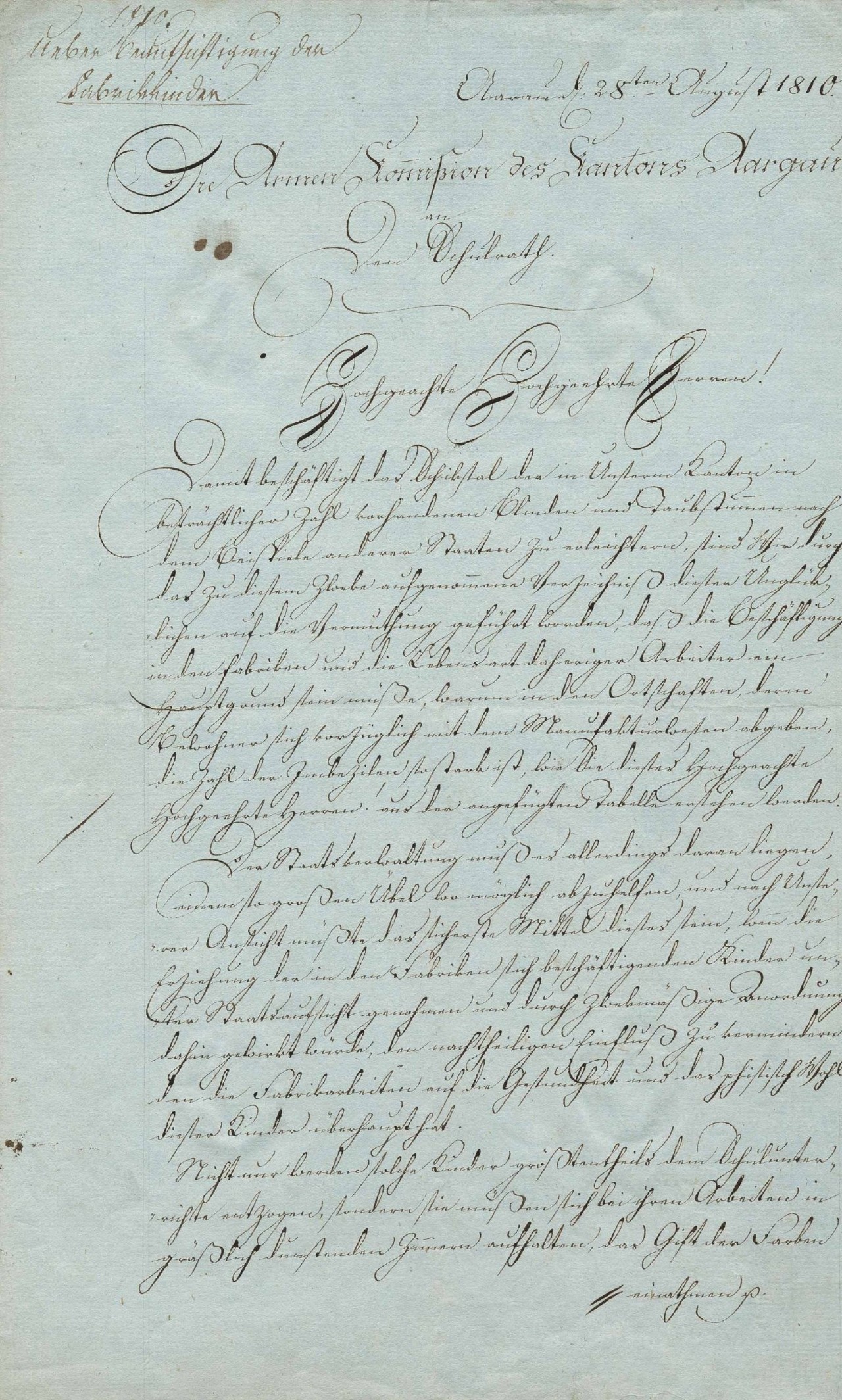 Schwarz-weiss Scan eines handgeschriebenen Dokuments in alter Schrift.