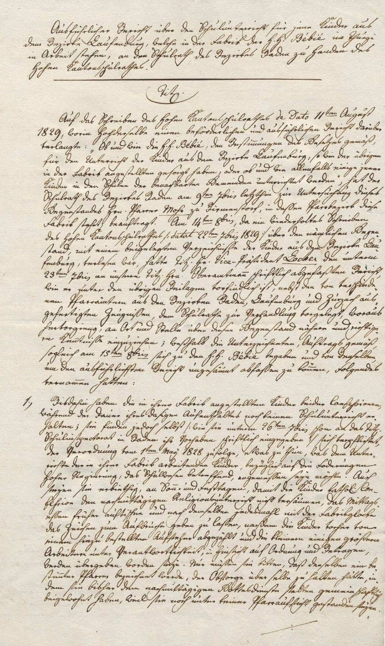 Handgeschriebenes Dokument in alter Schrift.