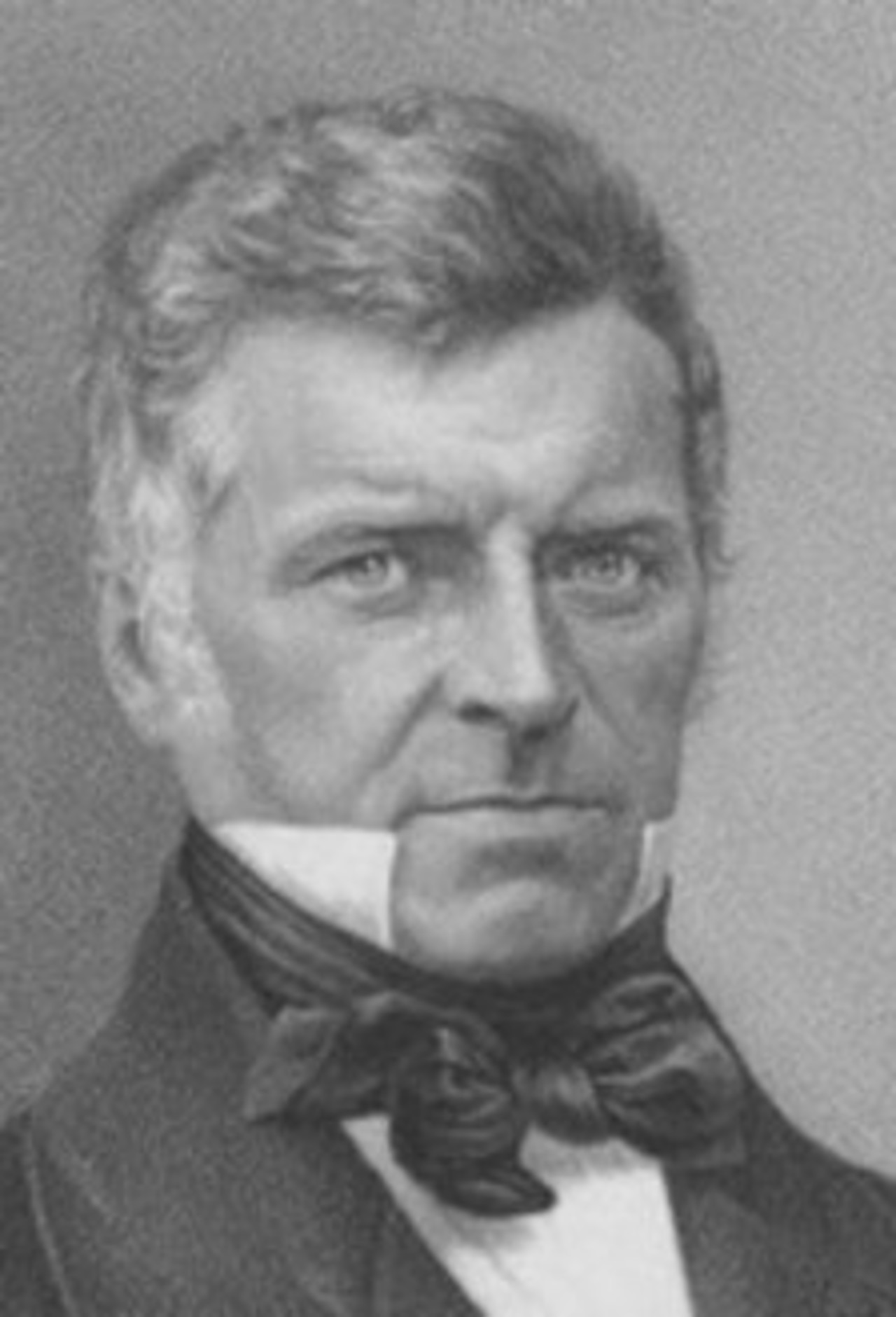 Schwarz-weiss Porträt von Augustin Keller (1805–1883).