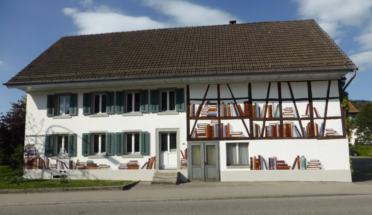 Aussenansicht Dorfbibliothek Obersiggenthal