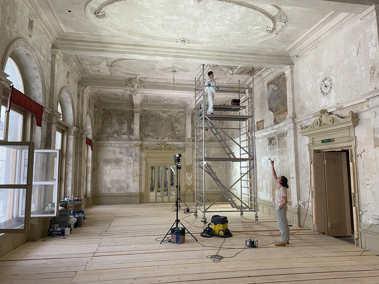Der Elefantensaal im Hotel Verenahof in Baden, 2022. 