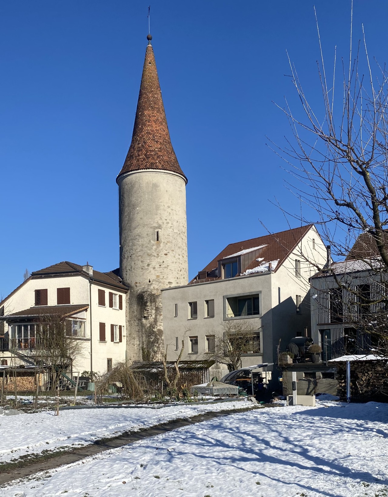 Mellingen, Neubau am Hexenturm, 2024. 