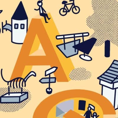 Banner der Aktion Eingeladen mit verschiedenen Illustrationen zum Thema Kultur im Kanton Aargau. Darauf folgender Schriftzug: Als Neuzuzügerin oder Neuzuzüger zwei Mal gratis ins Museum!