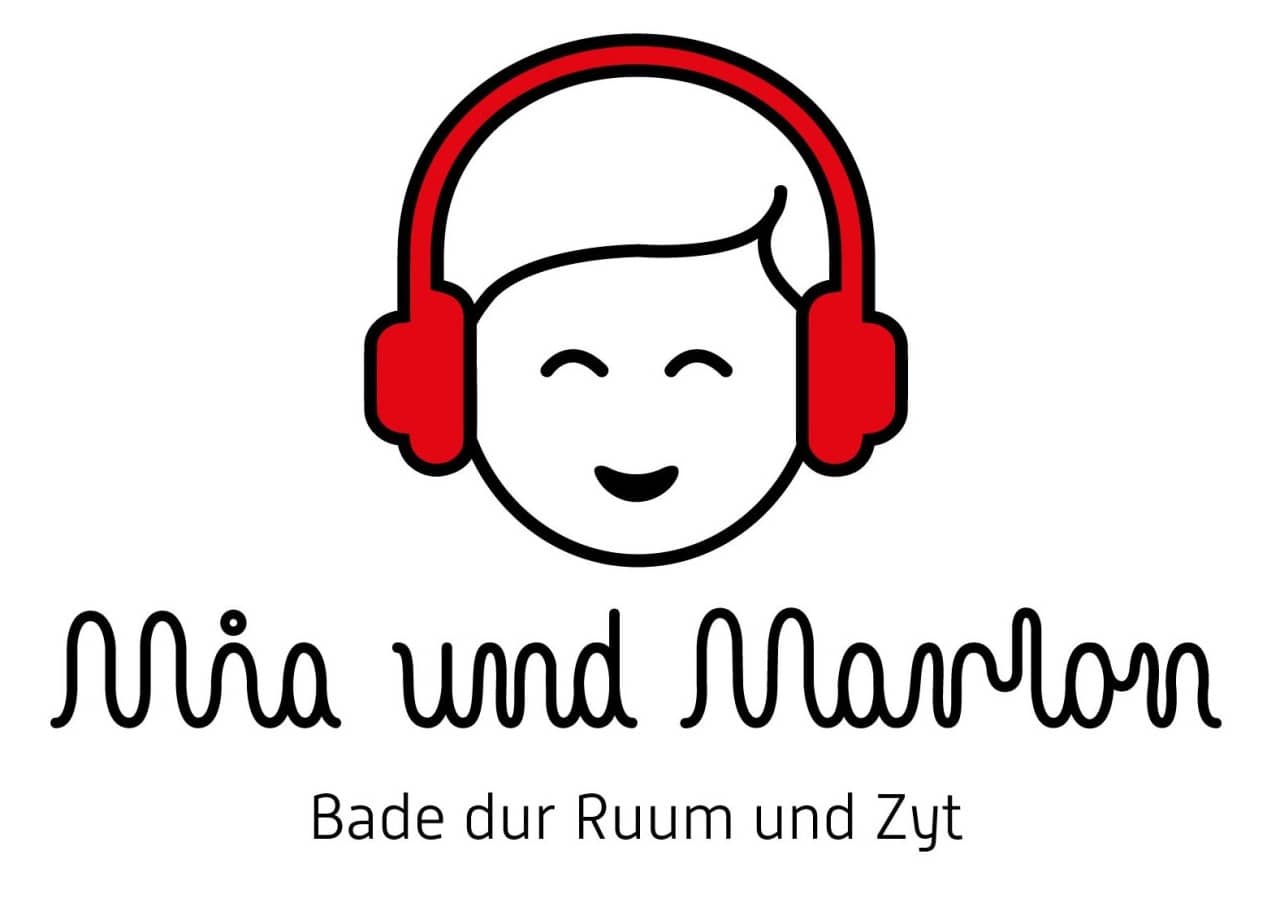 Logo des Hörrundgangs Mia und Marlon durch die Geschichte der Stadt Baden