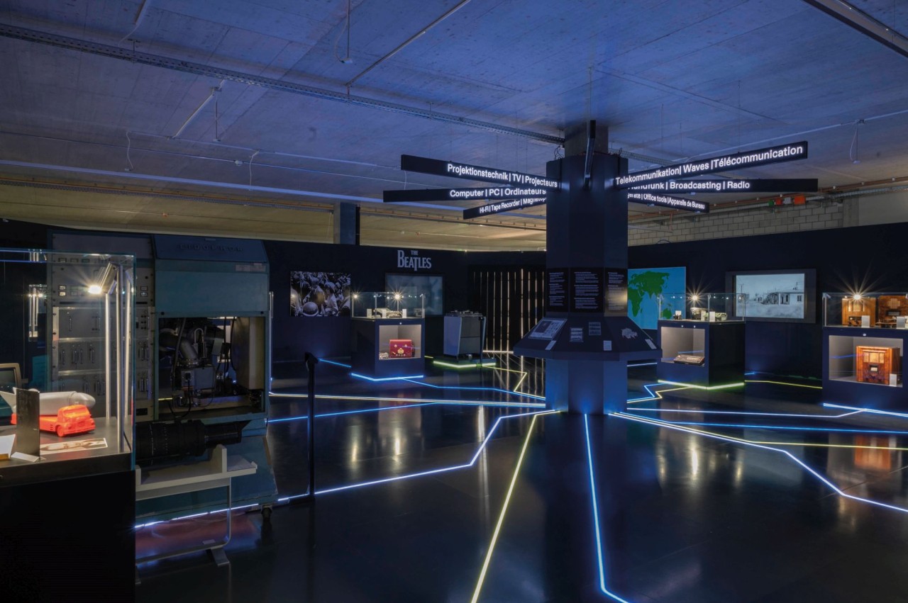 Ein Foto eines Ausstellungsraums in Enter Technikwelt Solothurn.
