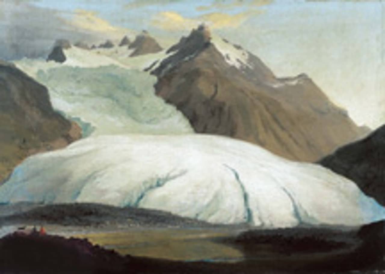 Gemälde Rhonegletscher