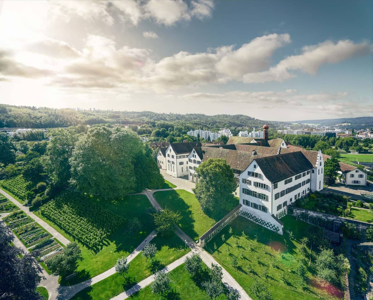 Luftaufnahme Klosterhalbinsel Wettingen