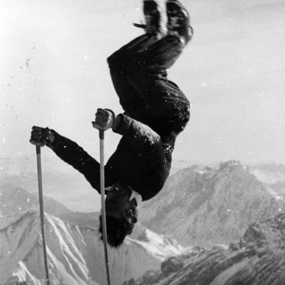 Der deutsche Skifahrer Helmut Lantschner 