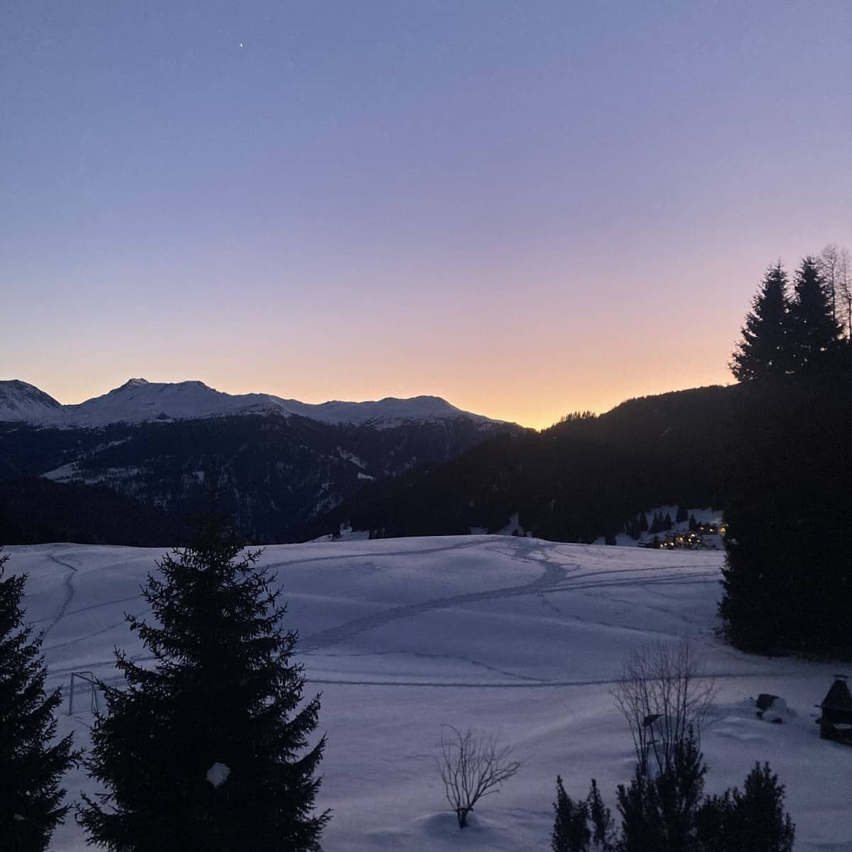 Sonnenuntergang in der Lenzerheide
