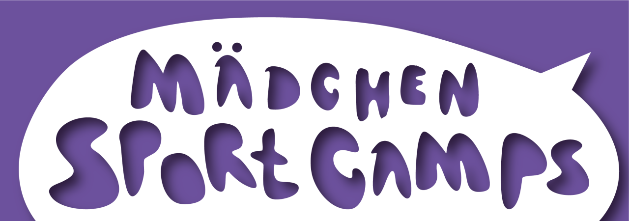 Das violette Mädchencamp Logo wird dargestellt.