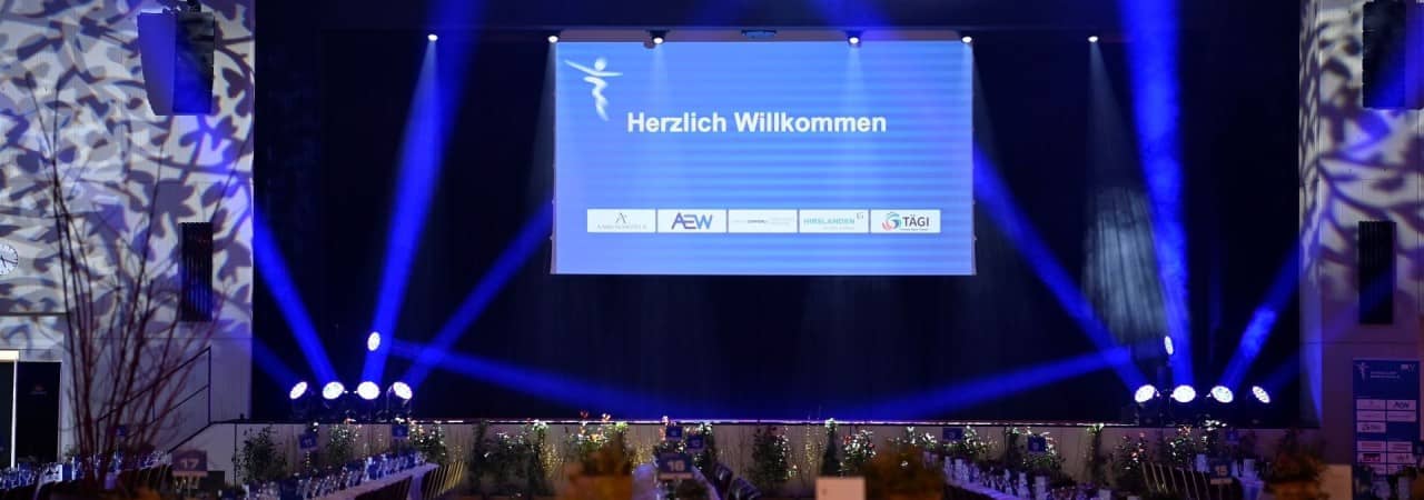 Bühne der Aargauer Sport-Gala