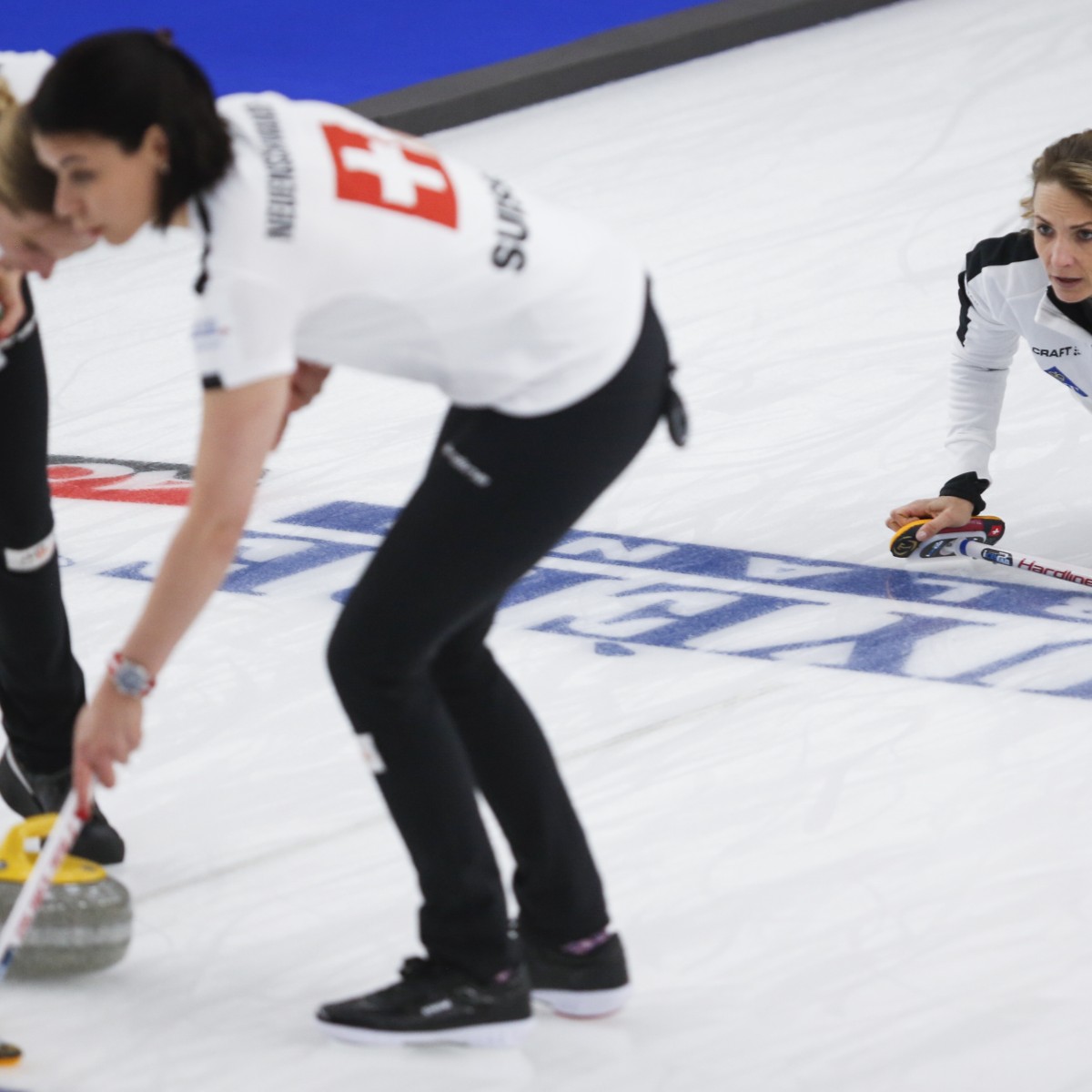 Team Tirinzoni im Wettkampf
