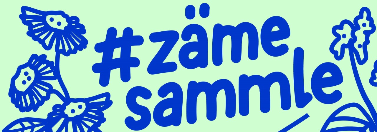 Text mit dem Titel der Plattform und Pflanzen die den Text umringen