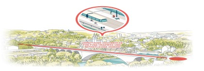 Beispielhafte Massnahme - Umnutzung der Hochbrücke Baden zugunsten des Fuss-/Veloverkehrs und des öffentlichen Verkehrs