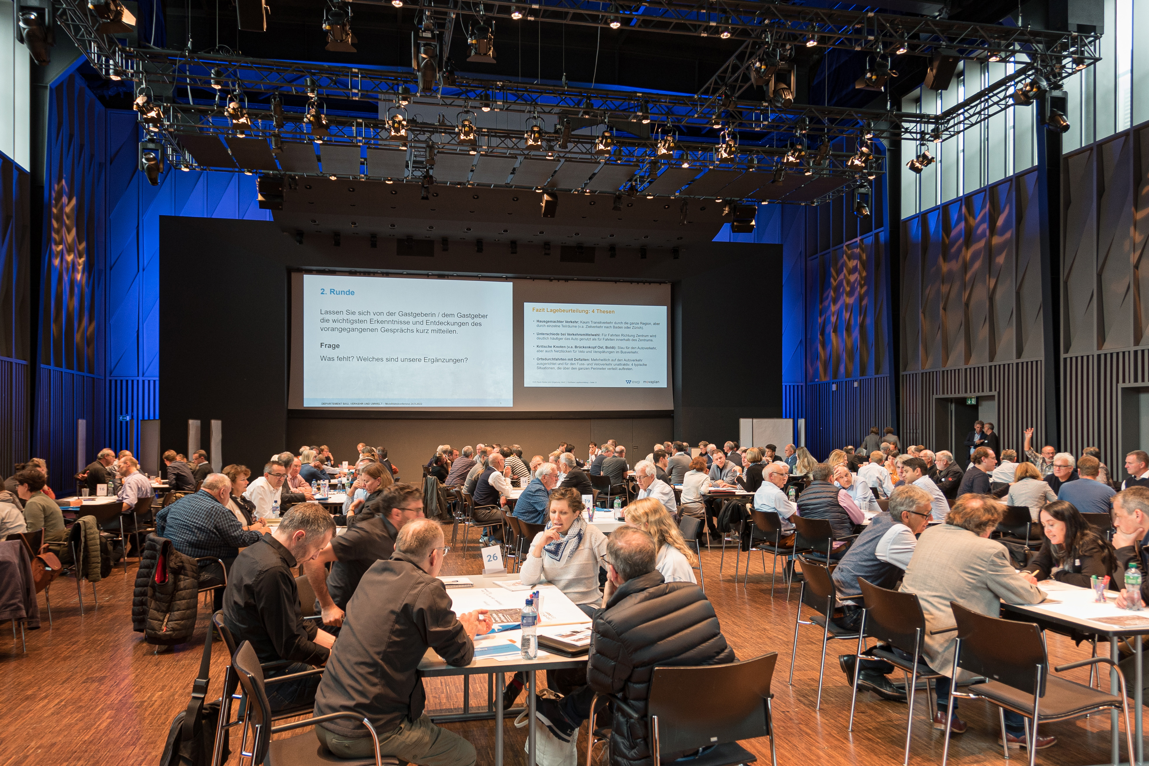 Engagierte Diskussionen an der ersten Mobilitätskonferenz des GVK Raum Baden und Umgebung vom 24.9.2022