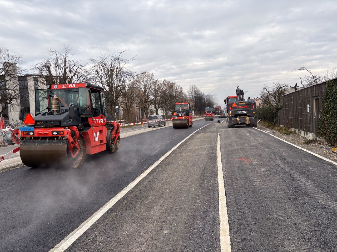 Einbau Belag Tramstrasse