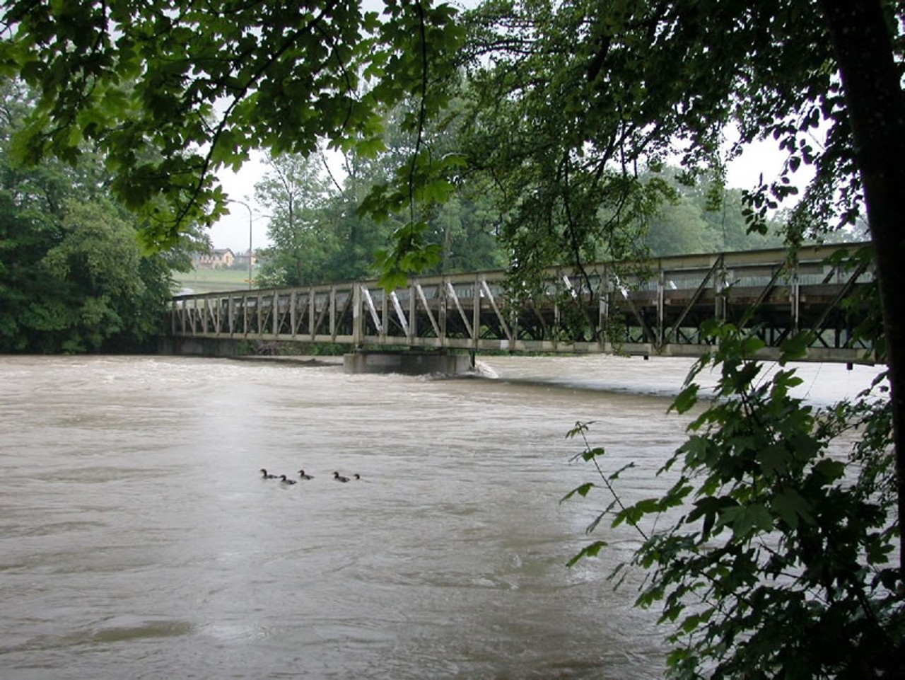 Die heutige Reussbrücke Gnadenthal
