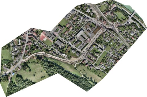 Luftaufnahme der Baustelle Ostumfahrung Bad Zurzach vom 20. September 2020