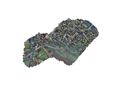 Luftaufnahme der Baustelle Ostumfahrung Bad Zurzach vom 20. November 2020