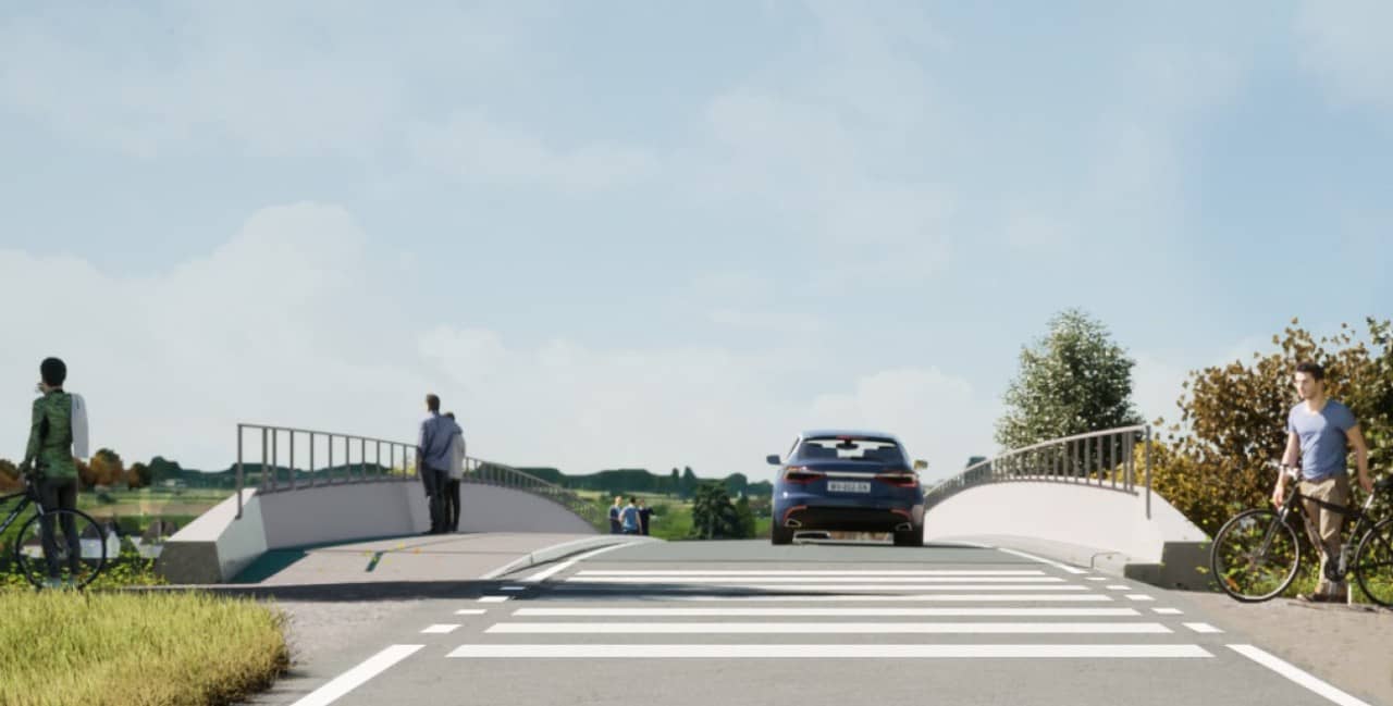 neue Reussbrücke in Mühlau
