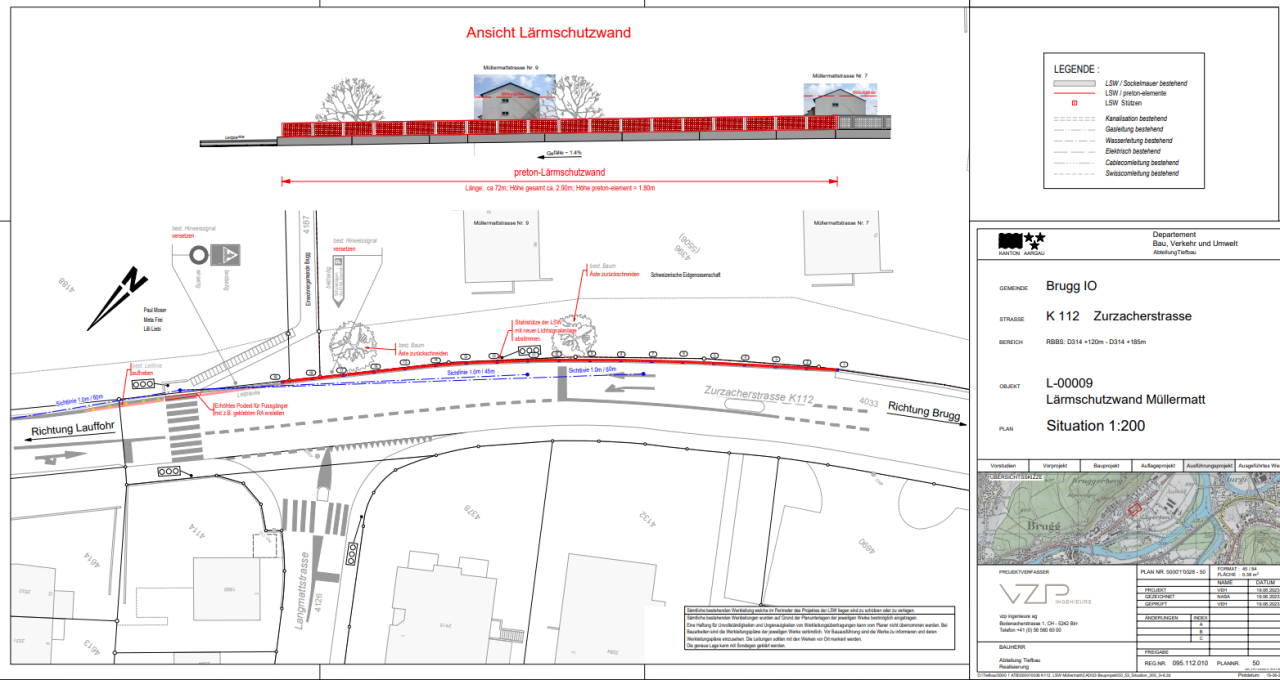 Situationsplan Baustelle