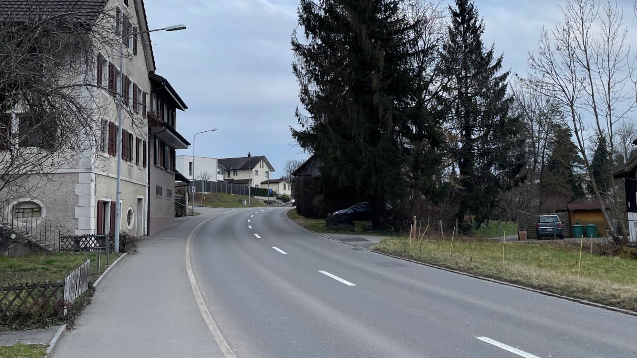 Egliswilerstrasse zwischen Aabachbrücke und Birchmattstrasse