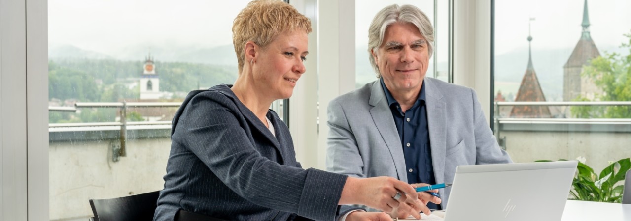 Beratungsgespräch der Standortförderung.