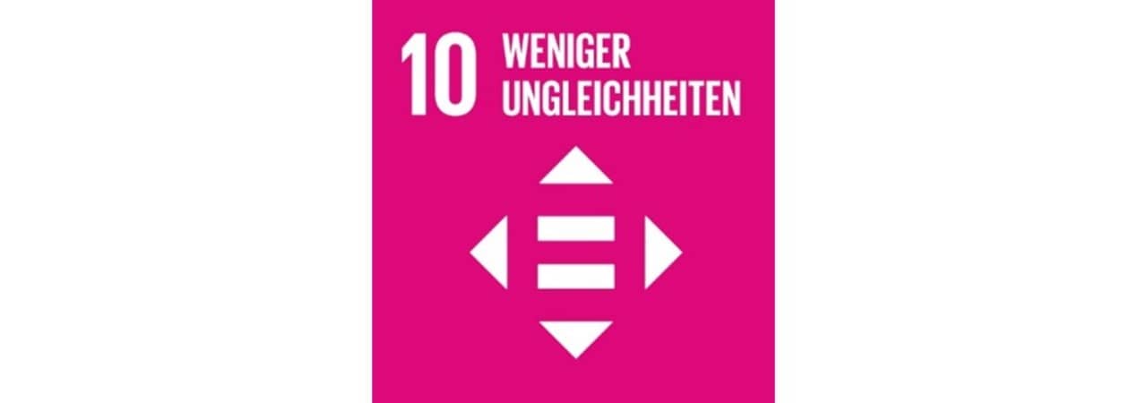 Logo SDG 10: Weniger Ungleichheiten