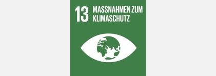 Logo SDG 13: Massnahmen zum Klimaschutz