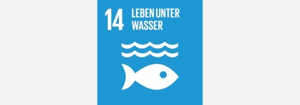 Logo SDG 14: Leben unter Wasser