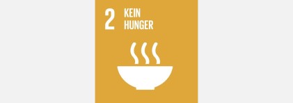 Logo SDG 2: Kein Hunger