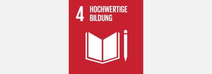 Logo SDG 4: Hochwertige Bildung