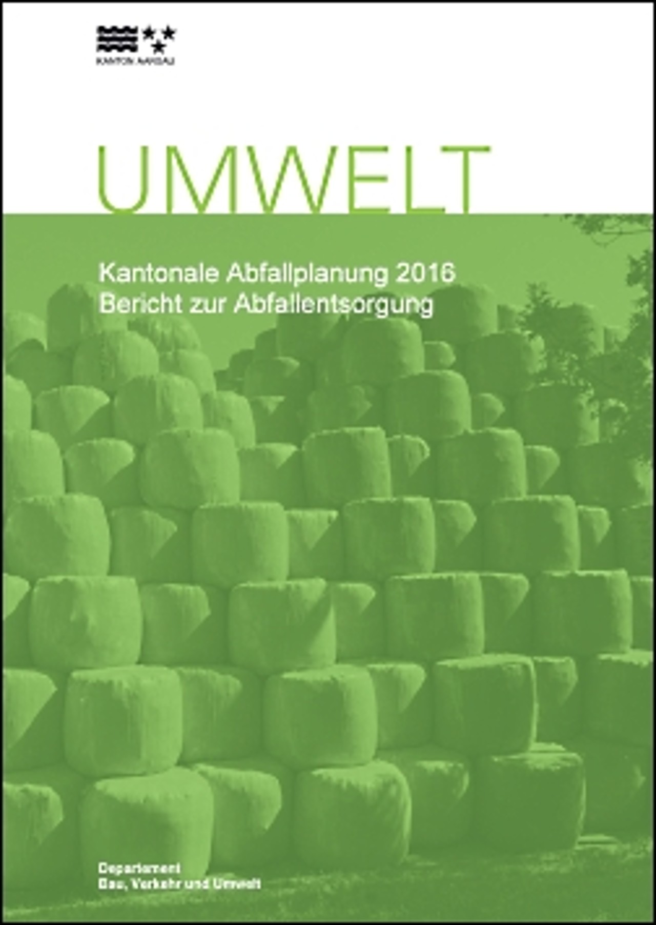 Titelblatt Kantonale Abfallplanung 2016