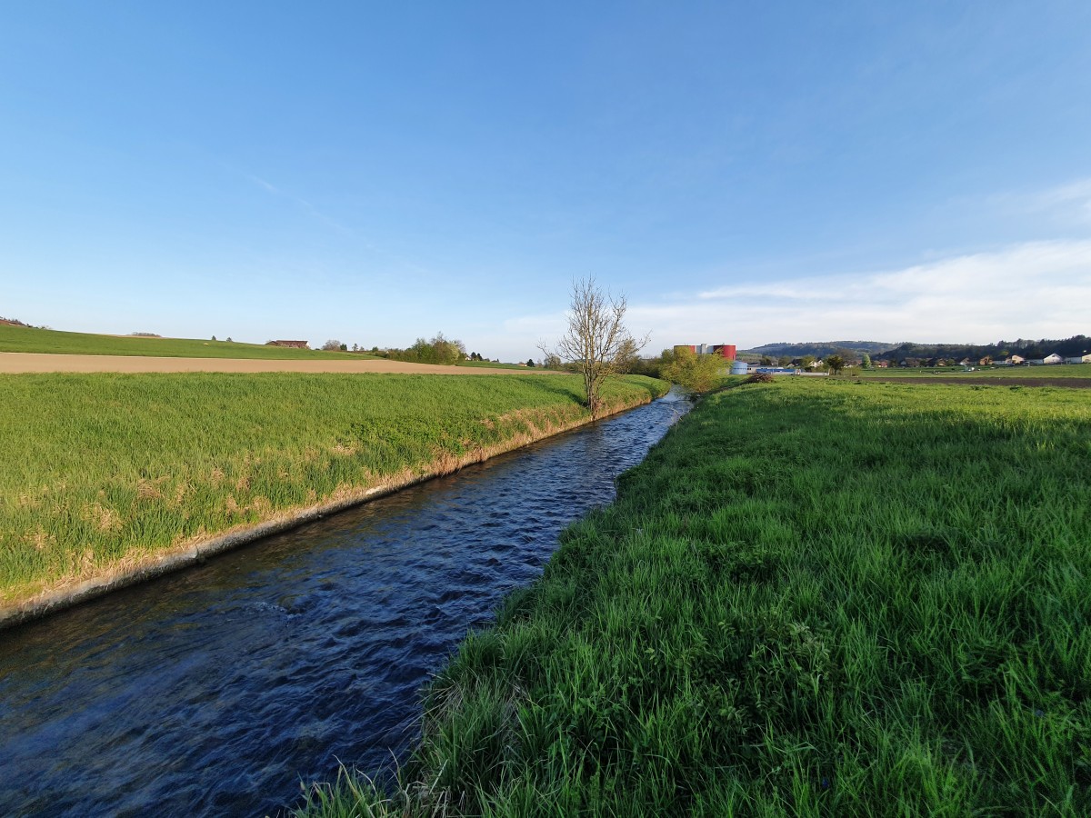 Kanalisierte Bünz in Othmarsingen