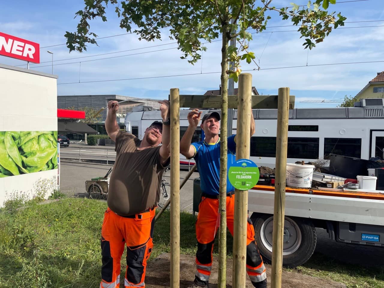 Baumpflanzung Klimaoase Unterentfelden