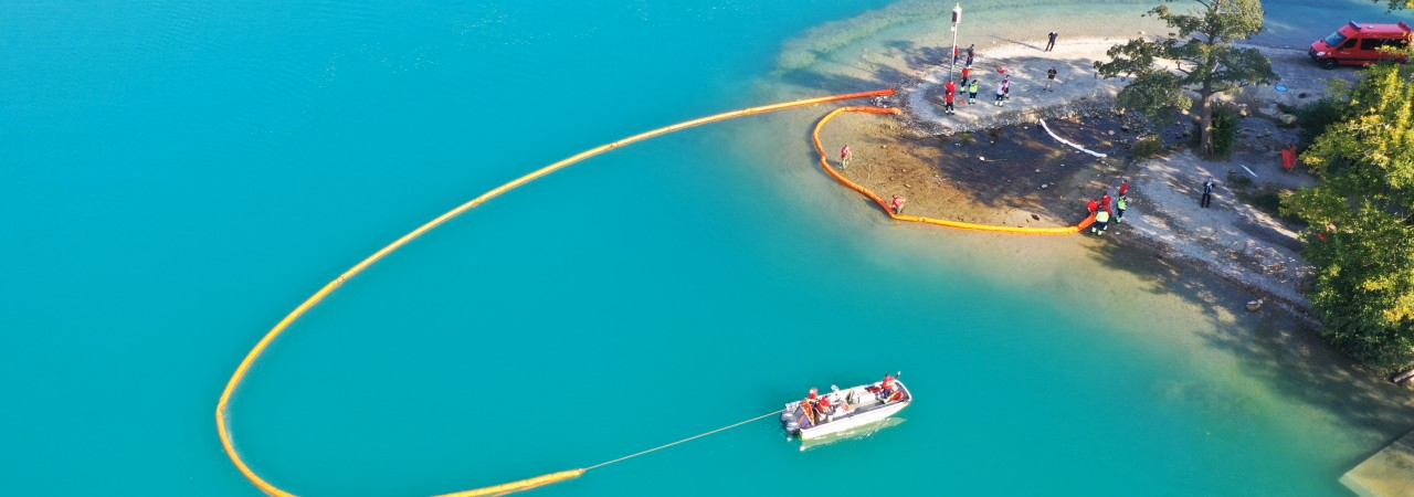 Schadendienst Einsatz am Hallwilersee.