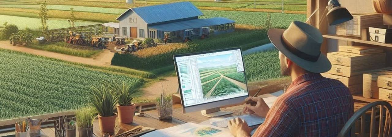 Landwirt bei der Betriebsstrukturdatenerhebung