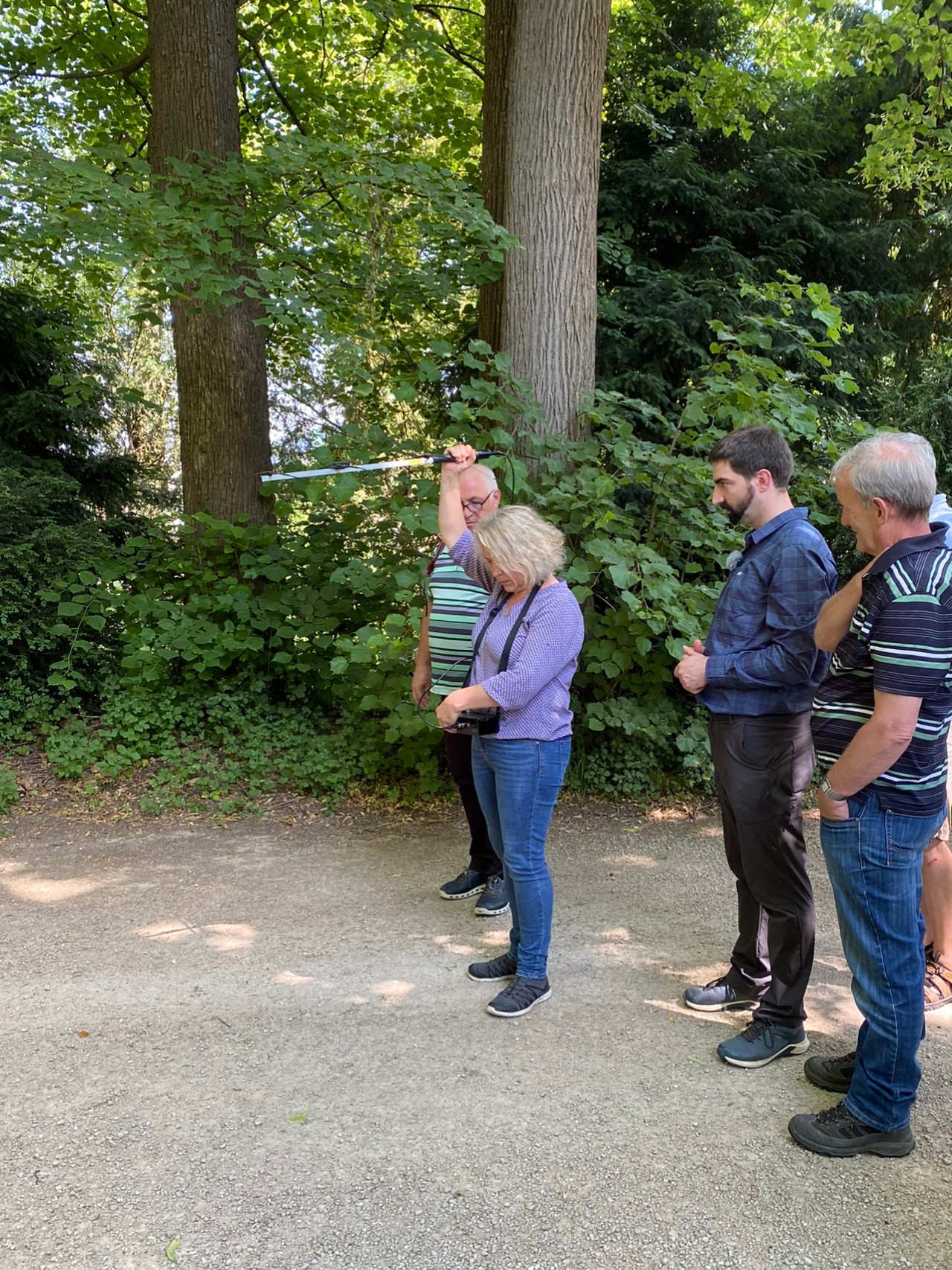 Nestsuche mit Hilfe der Radiotelemetrie. 
