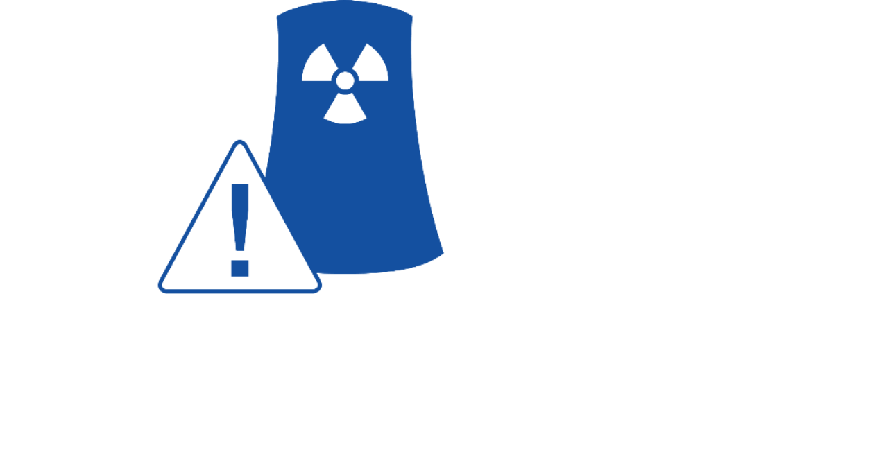 Piktogramm Unfall in einer Schweizer Kernanlage