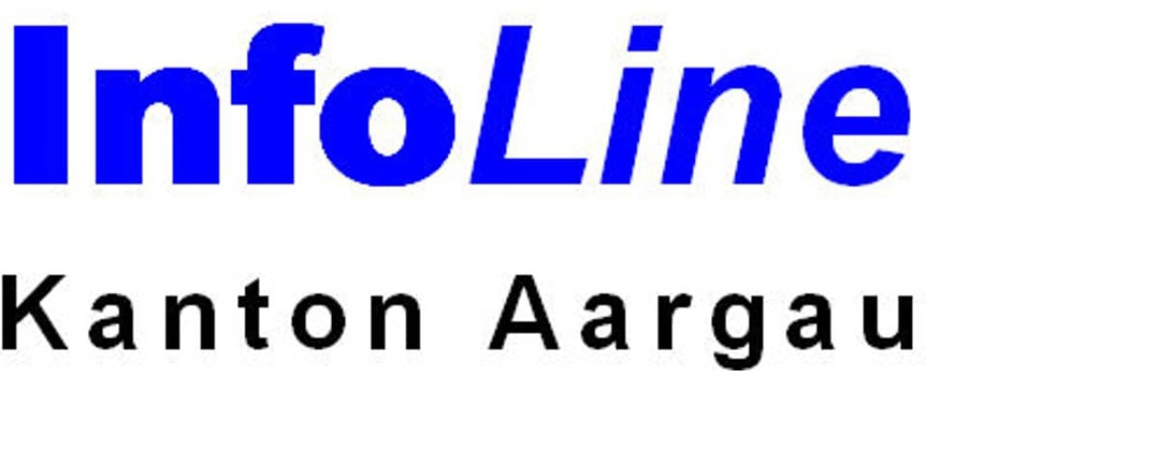 Das Logo der InfoLine Kanton Aargau.