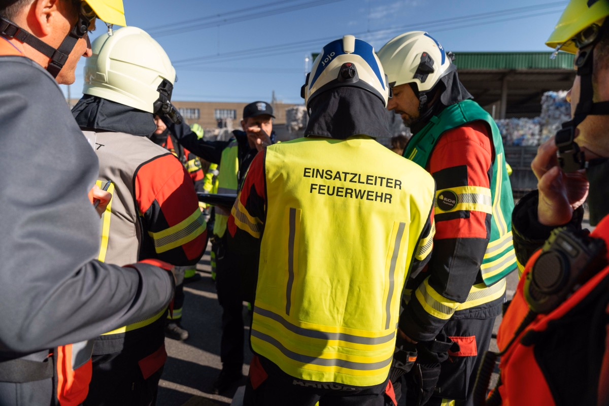 Medienbild der Bevölkerungsschutzübung Traktion.
