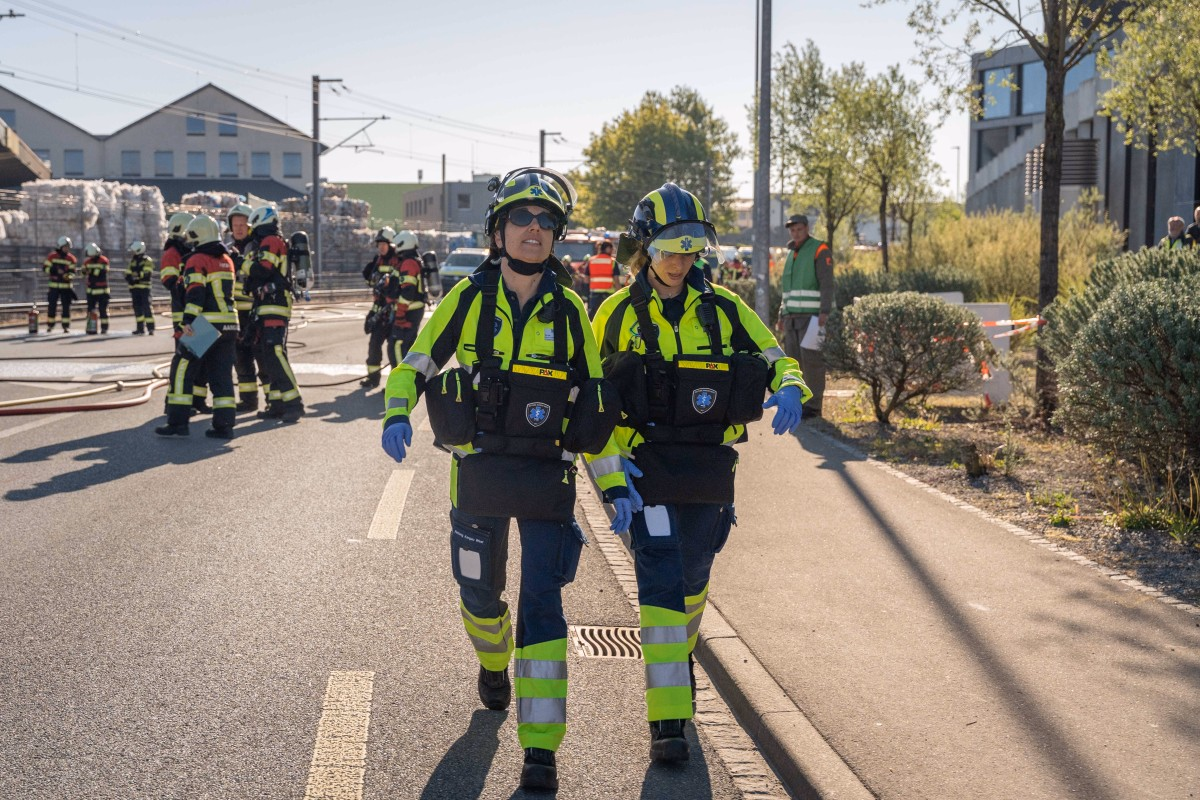 Medienbild der Bevölkerungsschutzübung Traktion.